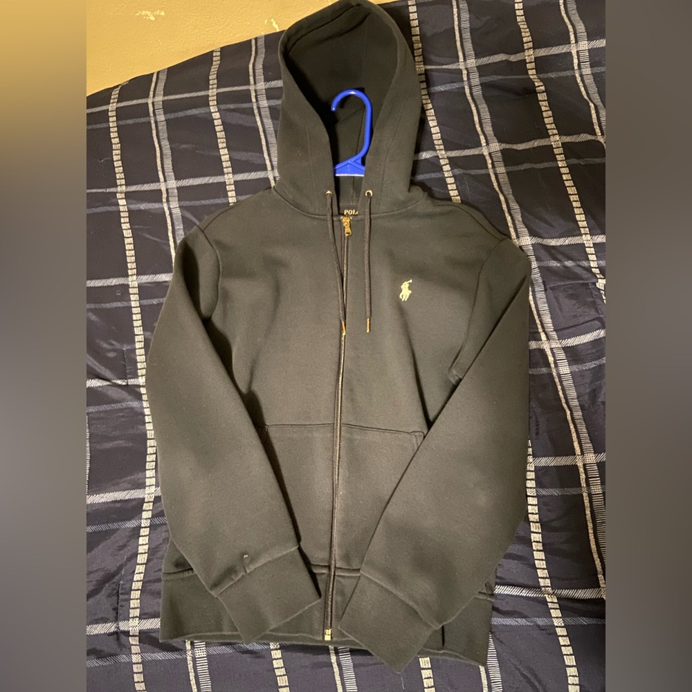 Polo by Ralph Lauren Dark Navy Zip-Up Hoodie with  Logo